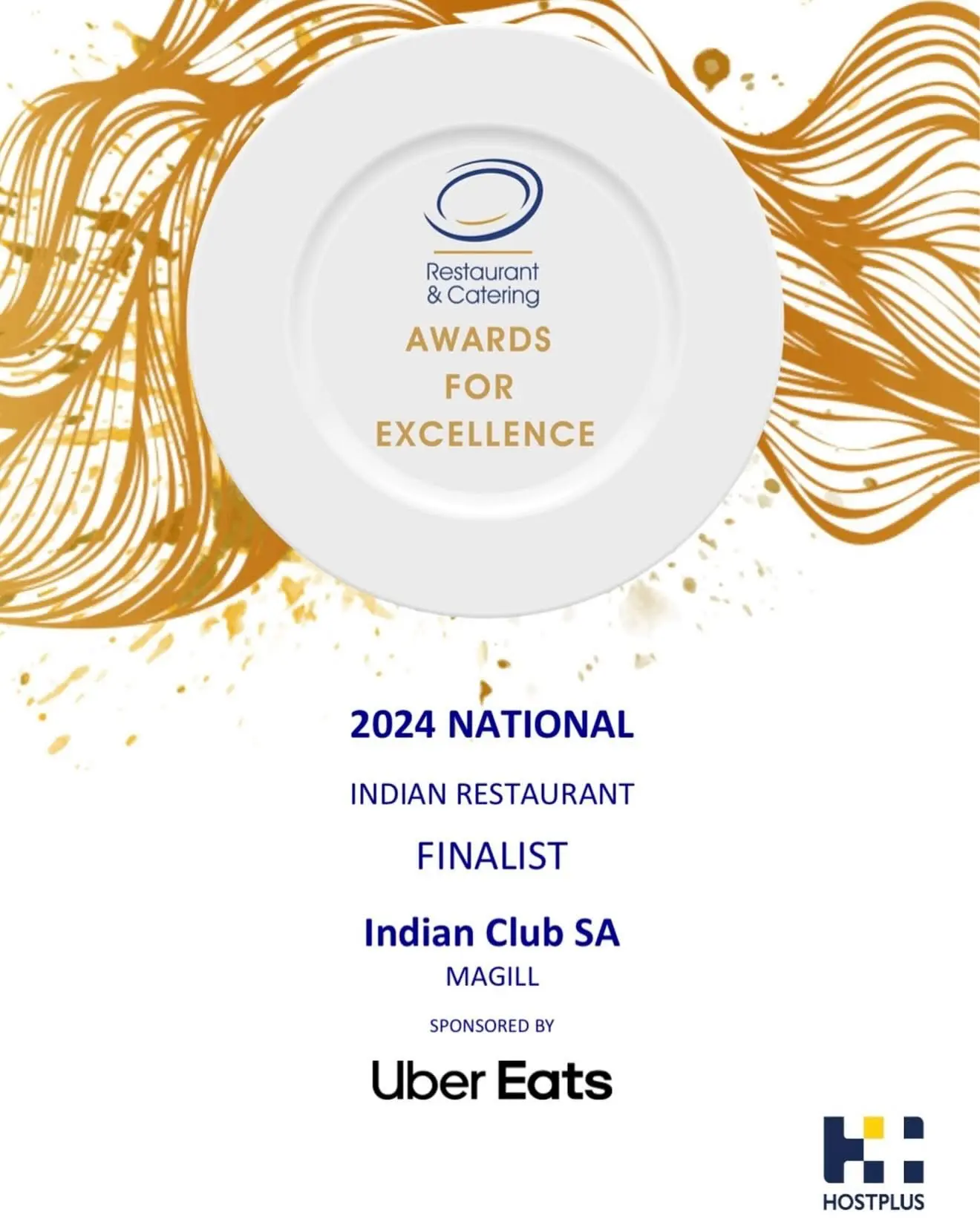 A certificate of the Australian national 2024 award for finalist in the category of best Indian Restaurant.